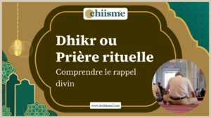Chapelet de prière posé près d'un Coran dans une mosquée