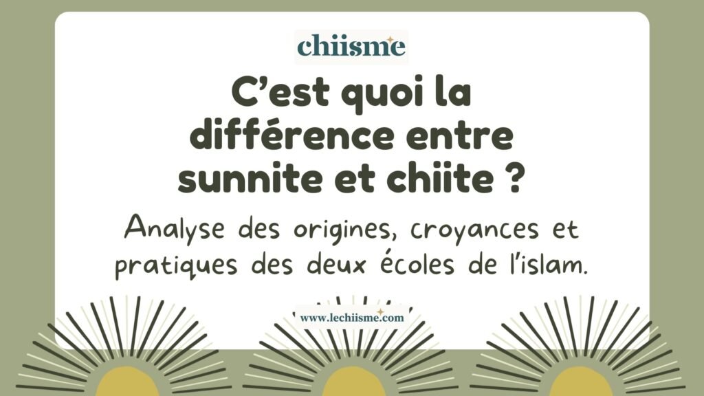 difference-sunnite-chiite-islam