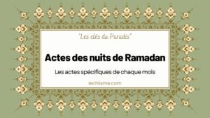 Actes des nuits de Ramadan