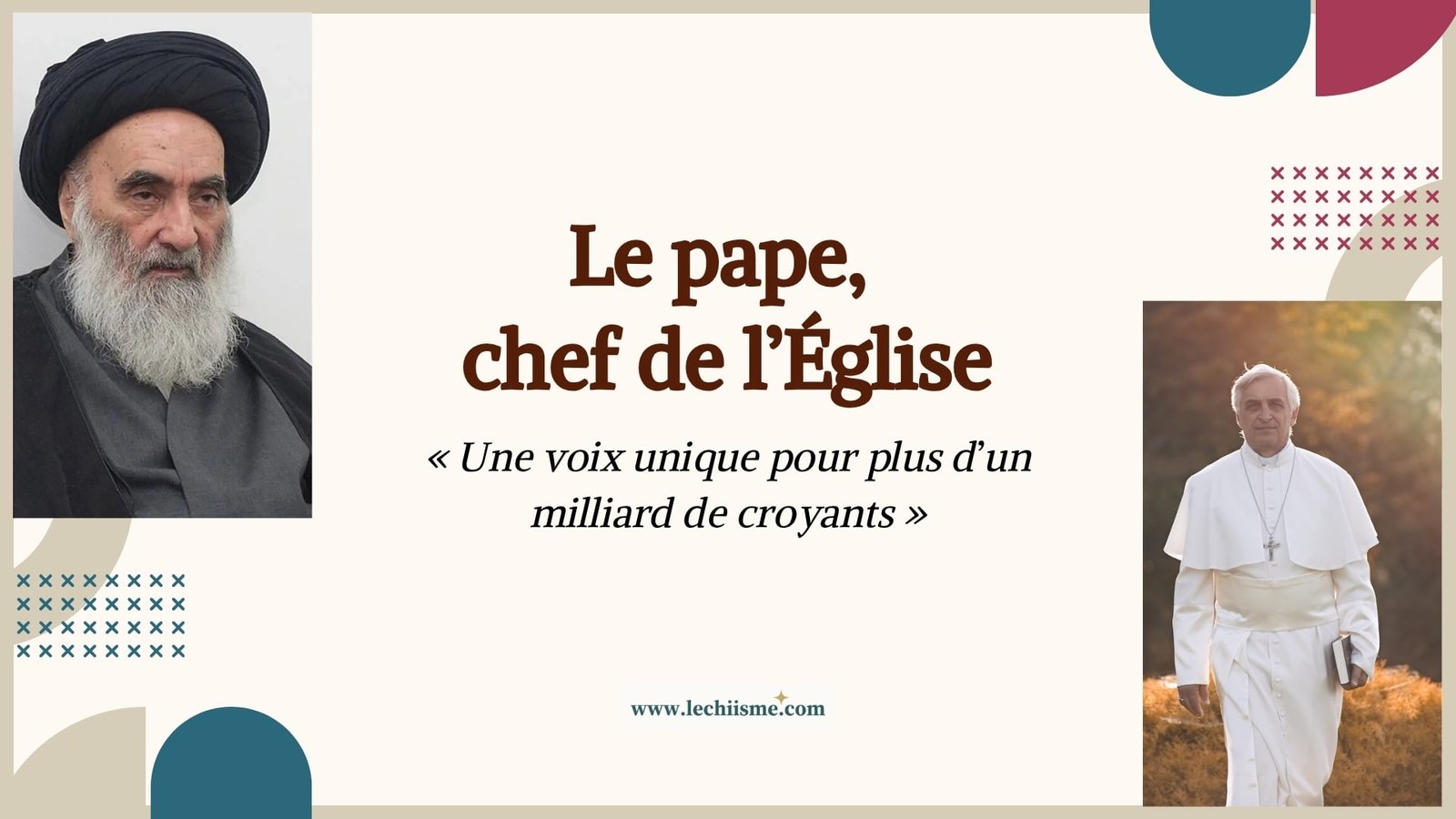 rôle du pape dans le christianisme catholique : chef spirituel et moral