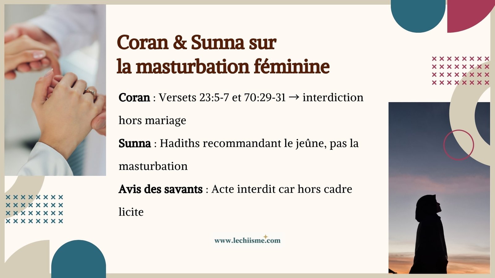 Coran et Sunna sur la masturbation féminine en islam