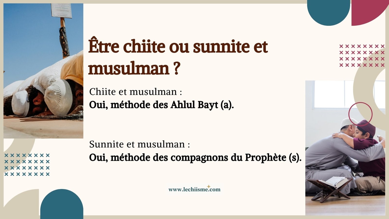 Être chiite ou sunnite et rester musulman