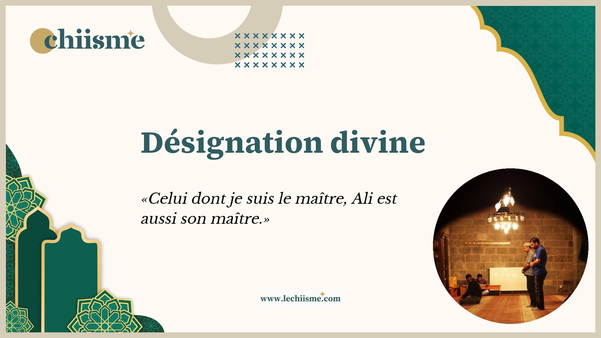 Parole prophétique sur la succession et l'autorité spirituelle