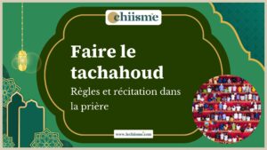 Fidèle en prière assis sur le tapis pour le tachahoud